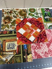 24 Waverly Schumacher Vintage fabric swatches. About 11×11 each