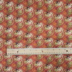 Cotton Fabric 22″x36″ Fall Autumn Halloween Blender Swirls Kate Ward Thacker