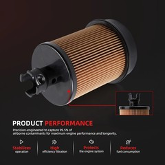 2Pcs Fuel Filter Fit for Hino M4 M5 2022 2023 2024, for Hino 155 2017 2018 2019,
