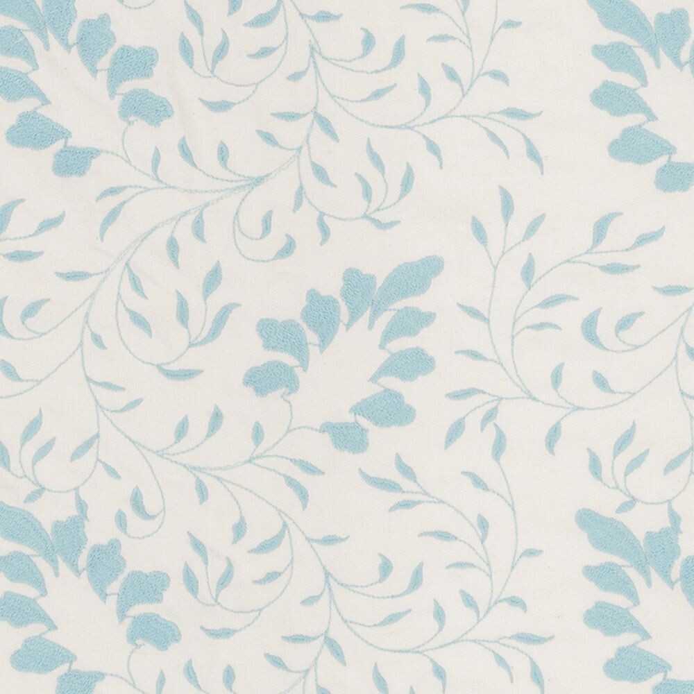 44.5 Yards fabric roll, Woven, Cotton Blend, 56″ Width, Trailing Leaves, Aqua