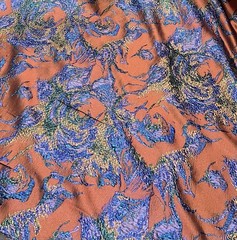 Blue Copper Green Gold Metallic Brocade Fabric 60” Width Sold By The Yard