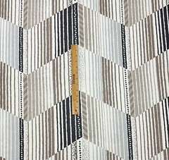 KRAVET REFLEX PORTOBELLO BEIGE MODERN GEOMETRIC 100% LINEN FABRIC BY YARD 54″W
