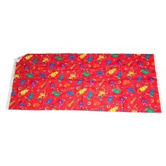 Hoffman International Fabrics | 90s Whimsical Cats Red Cotton Fabric | Half Yard
