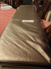2 Yards Berkshire Home 100% Polyurethane 83% Polyester 54″ faux leather bronze