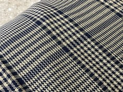 Brown And Navy Suit Remnant Material 184” X 43”