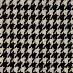 ACRYLIC JACKET PRE-YARN DYED FABRIC VINTAGE HOUNDSTOOTH CHECK BLACK WHITE 44″W