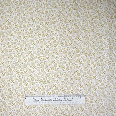 Christmas Fabric – Holiday Accents Tonal Cream Bulbs Ornaments – RJR YARD