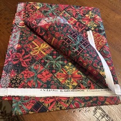 Vintage Christmas Material Many Individual Yards 3 Pounds