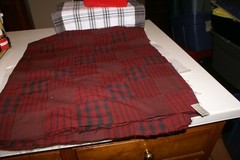 DUNROVEN HOUSE Cotton Craft Quilt PATCH FABRIC WINE COLOR 46″ X 2 YDS. 10″