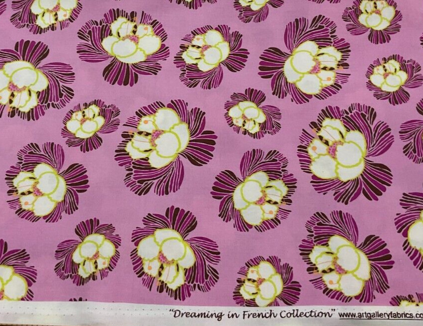 ART GALLERY FABRICS – DREAMING IN FRENCH #DIF-706 – ORCHID BLOOMS