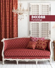 Decora Furnishings Regency Chevron Jacquard Fabric, Carnival Mosaic, 54″ Wide