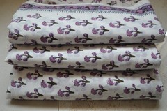 7 Yard New Hand Block 100%Cotton Floral Fabric NO TARRIF CHARGES 100% ✅ZK-102#