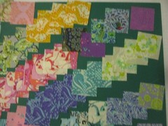 Cotton Quilt Fabric Lot of 85 Squares 3 1/2″ Tula Pink Various Prints