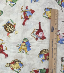 Woodsy Wonder Birds Frog Tan Cotton Fabric Wecker Frisch MMFab BTHalfY #53