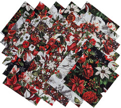 WINTER ENCHANTMENT from In the Beginning Fabrics-(30) 6.5″ fabric squares set