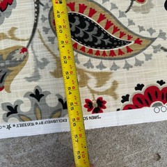Waverly Siren Song Printed Cotton Drapery Fabric in Graphite – 3 Yards 55×108