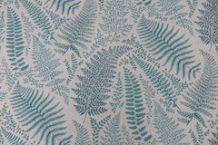 CHIVASSO CURTAIN FABRIC DESIGN “Botanical Garden” 3.1 metres TEAL CH2666/050