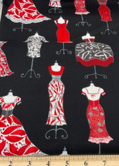 ROBERT KAUFMAN – DRESS UP #11324 BY FABRICE DE VILLENUEVE STUDIO- BY THE YARD