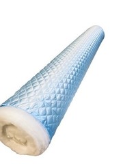 Satin Quilted Polyester Batting Fabric – BLUE- 58″/60″ Width Sold By The Yard