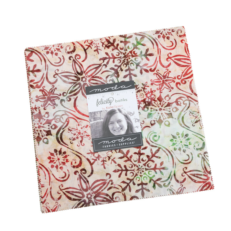 Moda Layer Cake – Felicity Christmas Batiks Kate Spain – (42) 10″ Fabric Squares