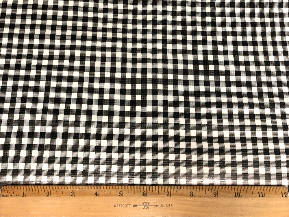 Gingham Picnic Check Oilcloth – Variety of Colors Available Sold by The Yard