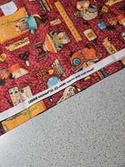 Debbie Mumm Jo-Ann Teacher Owl Classroom Fabric 1 Yard School Bus