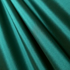 Hunter Green Teal Light Weight Crisp Faux Silk Taffeta Fabric 58″ By The Yard
