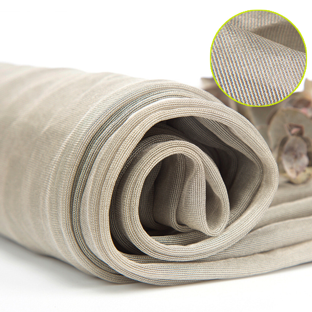 100% Silver Fiber Mesh Fabric Anti-radiation Fabric Sheilding Signal EMP RF EMI