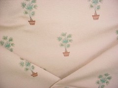 2-5/8Y Kravet 19444 Beige Palm Tree Floral Brocade Drapery Upholstery Fabric