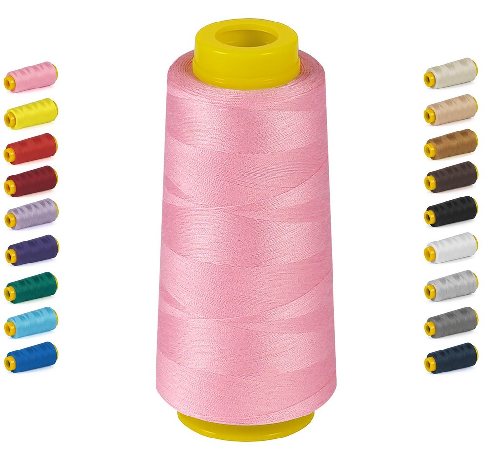 StiVerse 1800 Yards Hot Pink Thread, All Purpose Thread for 40S/2, 001-Pink