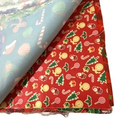 Christmas Holiday Fabric Squares Novelty Classic Prints 9.75″ Sewing Quilting