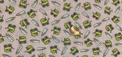 Robert Kaufman Fabric #LK105 – Baby Strollers & Bottles on Pink – 2 Yards