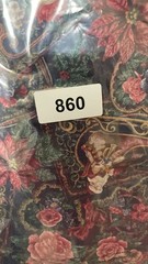 Vtg Cranston VIP Joan Messmore Fabric Christmas Floral Santa Cotton 5 yards