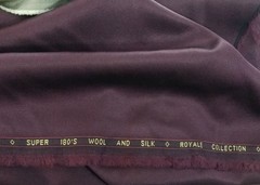 Burgundy Silky Shiny Suiting Fabric Best for Suit Jacket Pants