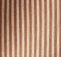 Rose Tarlow 100% Glazed Linen Fine Stripe Fabric- Gigi / Terre 1.35 yd 2364/08