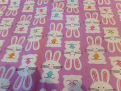 24″ X 58″ VINTAGE BUNNY FLIP by SPRING CUTE REMNANT COTTON#2921