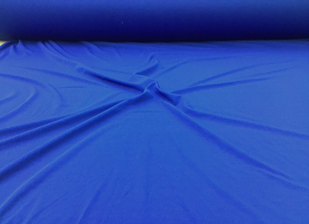 Liverpool Textured Fabric 4 way Stretch Scuba Royal Blue 1N14