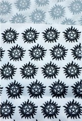 Supernatural Demon Polyester Cotton blend fabric movie 18″x55″ 1130867