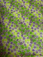 Fabric Lot 7 Yds 32 Ins 44 W “Violet Posey Swirls” Tutti Fruitti Floral Diagonal