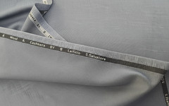 Light Gray sharkskin Suiting Fabric Cashmere Wool