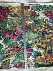 VTG Whiteheads Fabric “Watercolor Grapes” 4.625″x54″ Scotchguard Beautiful! HTF