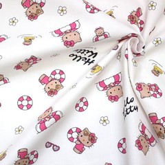 Sanrio Hello Kitty Sunburn Summer Vacation Cotton Oxford Fabric W109cm per 50cm