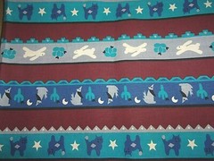 PC. OF SOUTHWESTERN DESIGN COTTON FABRIC, 1 YARD + 10 INCHES – 44 IN. WIDE