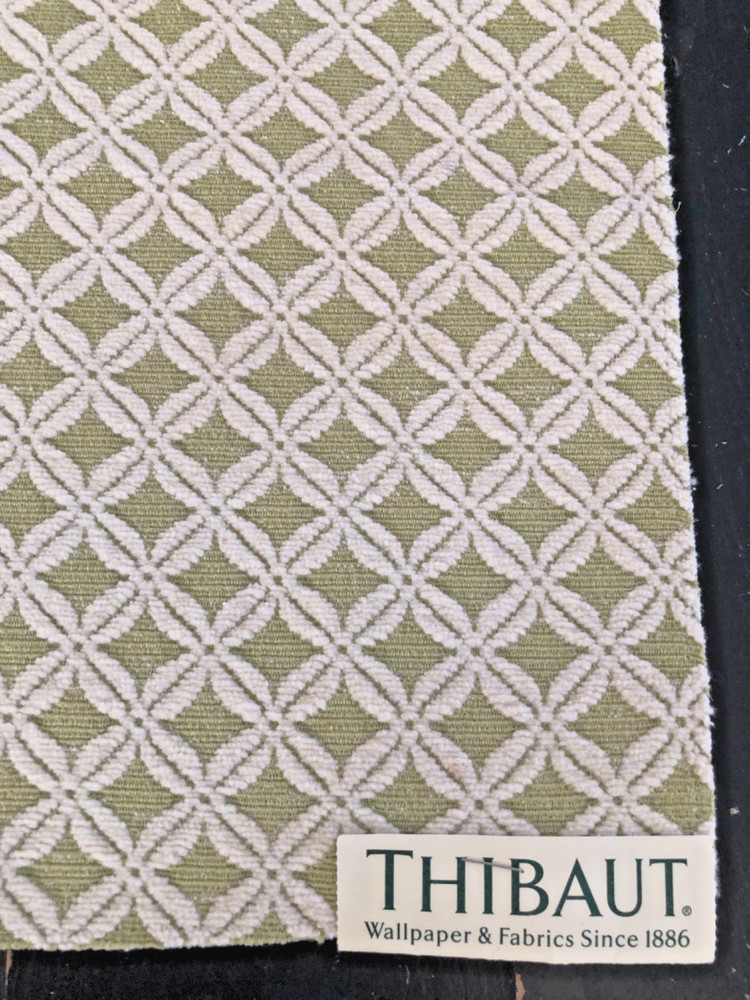 THIBAUT Bernard in Green 16 1/2 x 16 5/8″ Textural Fabric Sample