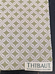 THIBAUT Bernard in Green 16 1/2 x 16 5/8″ Textural Fabric Sample