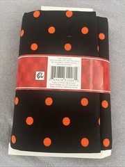 NEW 1 Yard Pre-Cut Seasonal Fabric David Textiles 100% Cotton Black Polka Dots