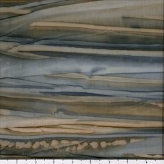 1 Yard Cut of Lunn Fabric Watercolor Stripe Handpaint 100% Cotton 1410 Smoke Tan