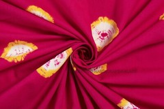 Indian Cotton Hand Tie Dye Shibori Dressmaking Craft Sewing 5 Yard Fabric Art