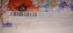 2 Yd 10″ x 65″w Polyester Fabric Pink Floral White Daisy’s Floral NO STRETCH