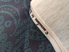 Brandy J floral cotton canvas teal fabric floral flowers buy by the yard (sb15)